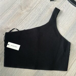 BNWT BABATON BLACK SCULPT TOP